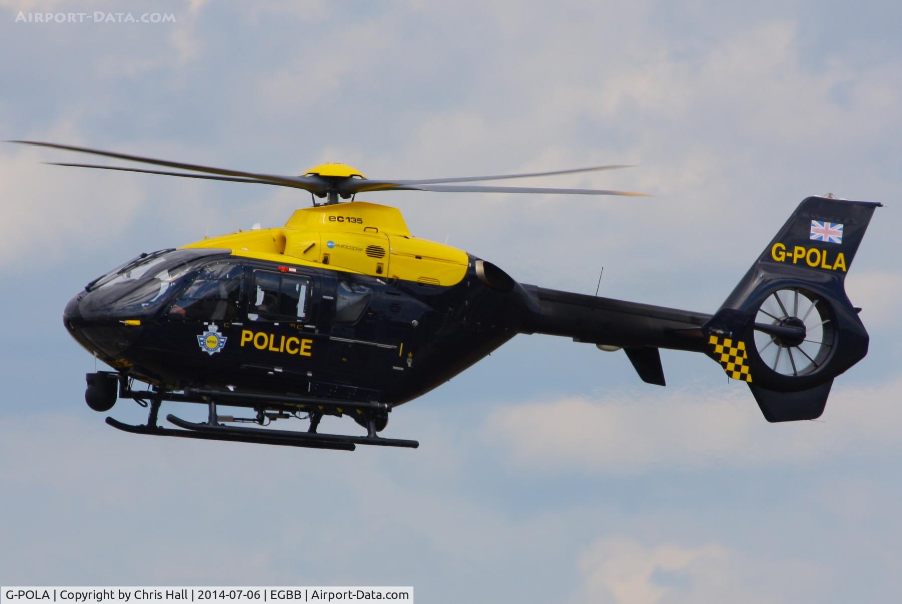 G-POLA, 2010 Eurocopter EC-135P-2+ C/N 877, West Midlands Police Authority