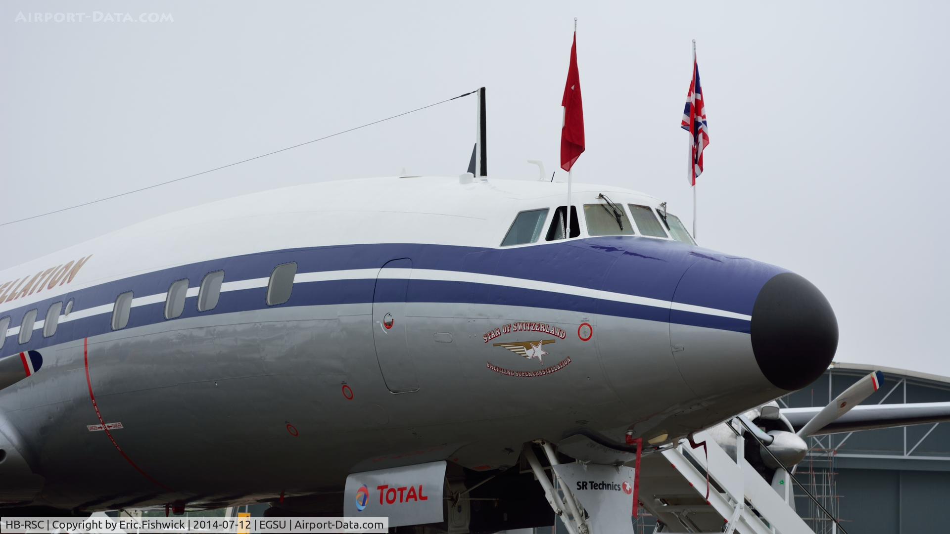HB-RSC, 1955 Lockheed C-121C Super Constellation (L-1049F) C/N 1049F-4175, 4. HB-RSC at The Flying Legends Air Show, IWM Duxford. July,2014.
