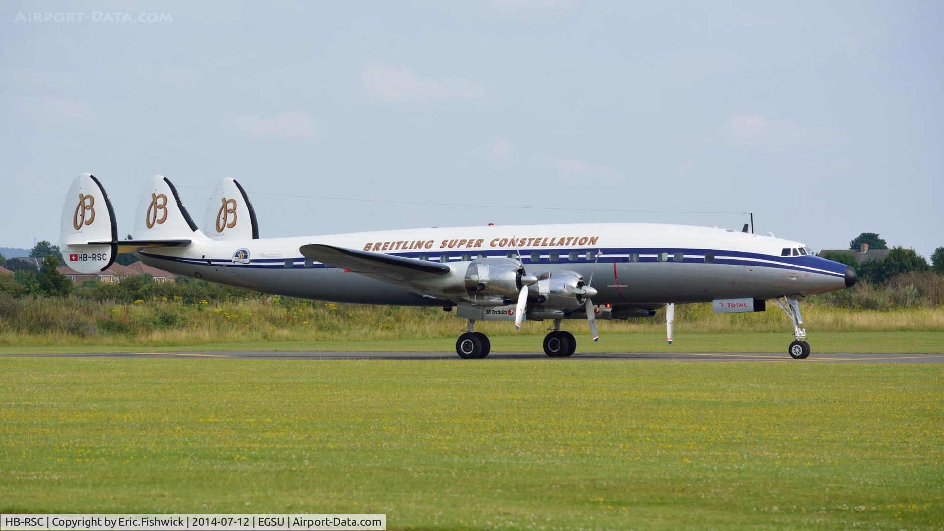 HB-RSC, 1955 Lockheed C-121C Super Constellation (L-1049F) C/N 1049F-4175, 2. HB-RSC at The Flying Legends Air Show, IWM Duxford. July,2014.
