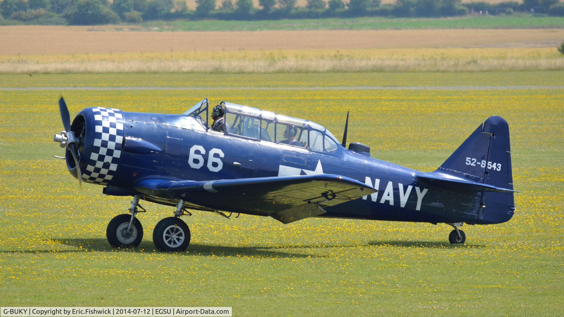G-BUKY, 1952 Canadian Car & Foundry T-6H Harvard Mk.4M C/N CCF4-464, 1. G-BUKY at The Flying Legends Air Show, IWM Duxford. July,2014.