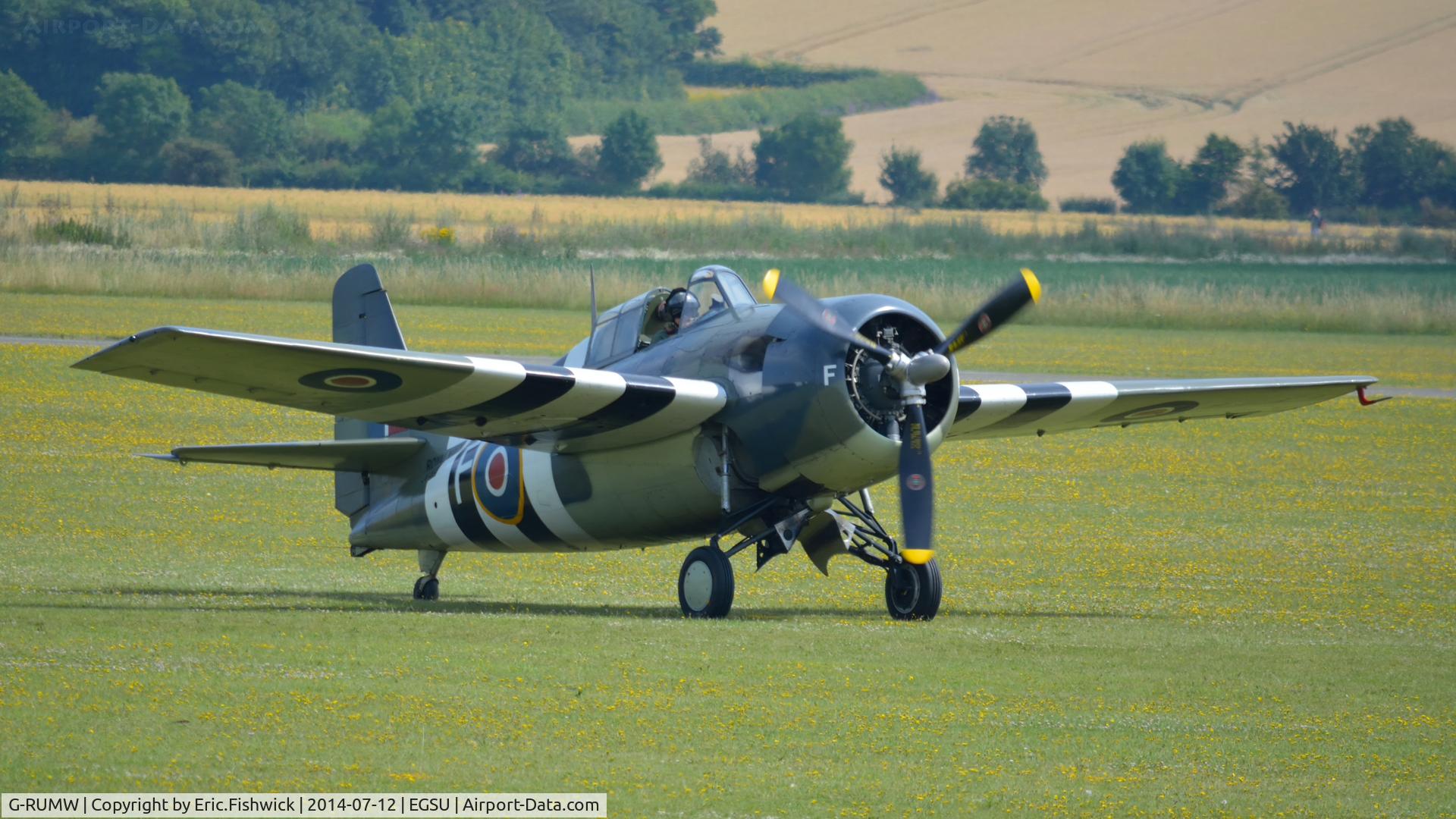 G-RUMW, 1944 General Motors (Grumman) FM-2 Wildcat C/N 5765, 3. JV579 at The Flying Legends Air Show, IWM Duxford. July,2014.