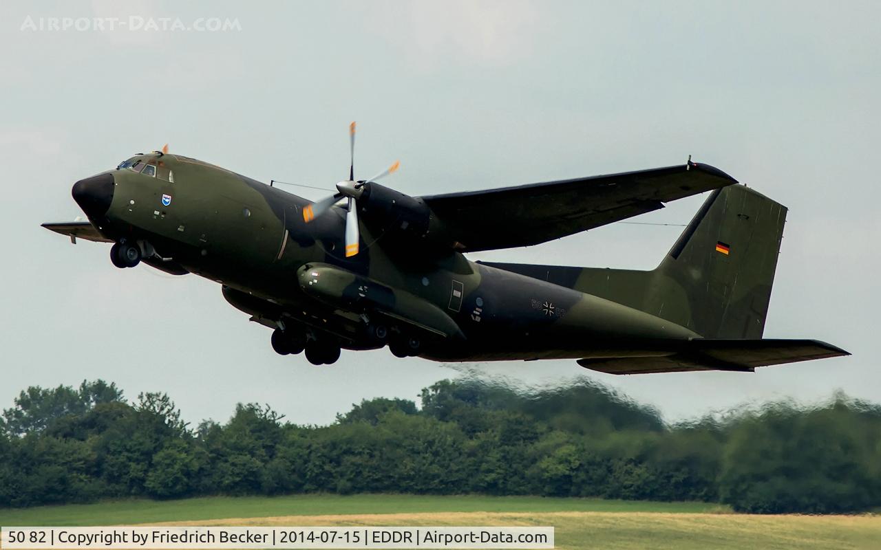 50 82, Transall C-160D C/N D119, departure to the drop zone