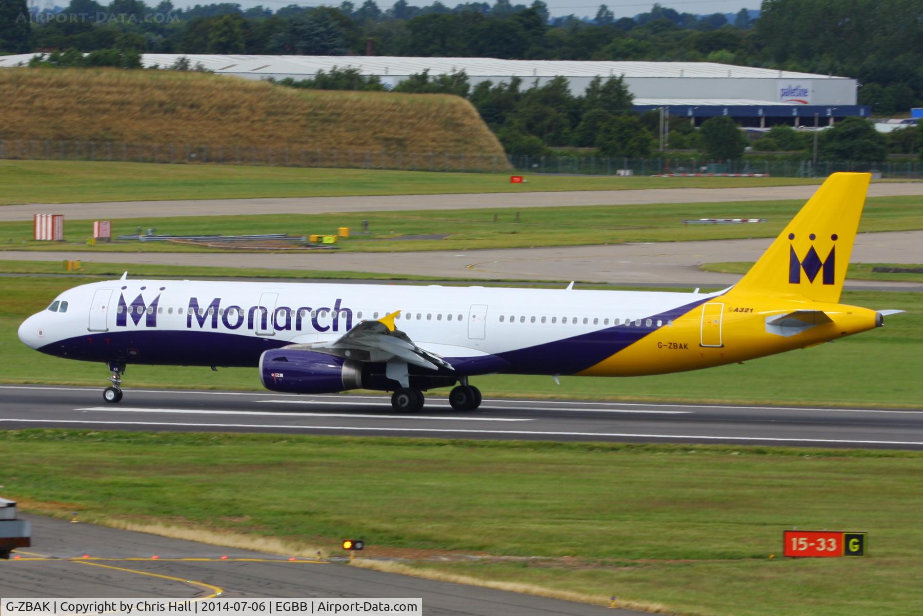 G-ZBAK, 2008 Airbus A321-231 C/N 3458, Monarch