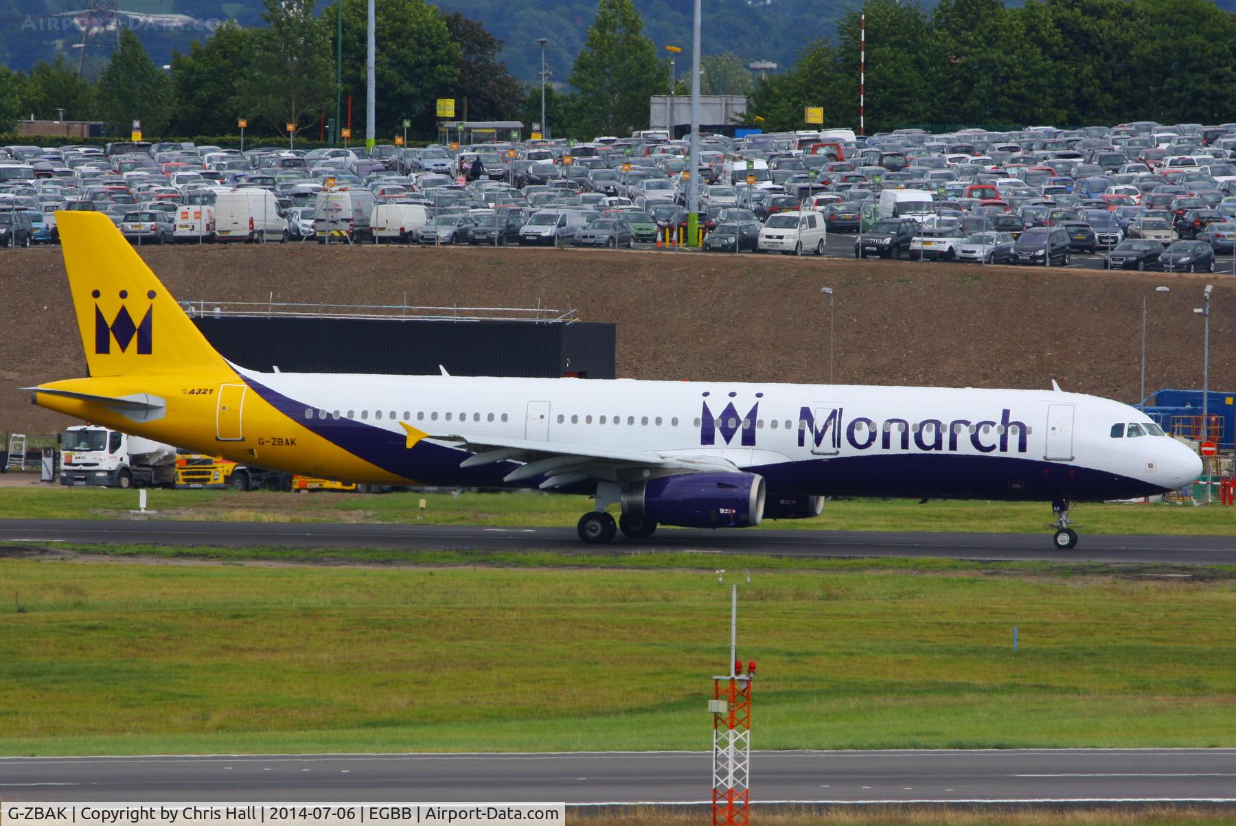 G-ZBAK, 2008 Airbus A321-231 C/N 3458, Monarch
