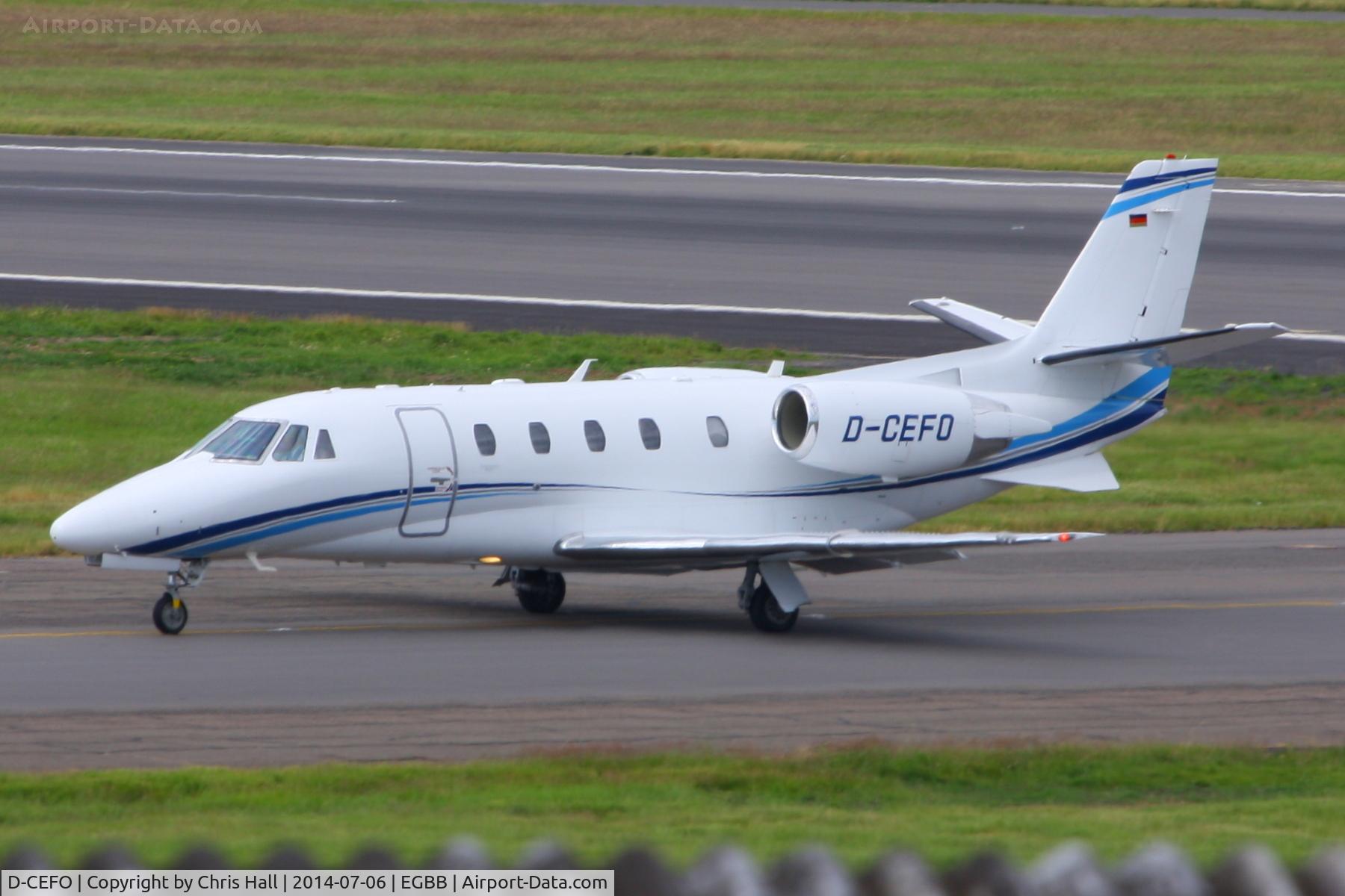 D-CEFO, 2011 Cessna 560XL Citation Excel XLS+ C/N 560-6082, Air Hamburg
