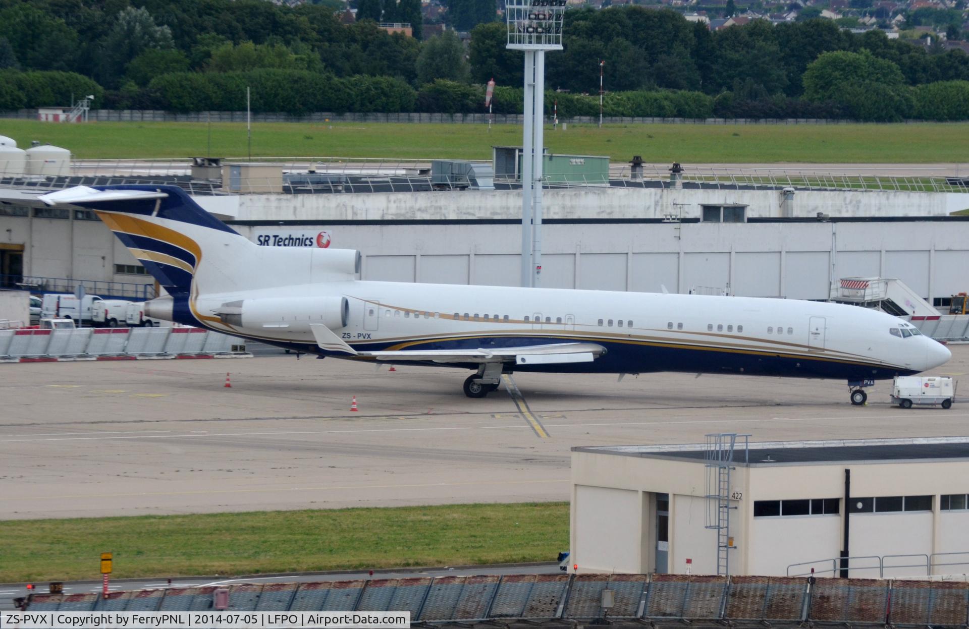 ZS-PVX, 1982 Boeing 727-2N6 RE C/N 22825, Fortune Air B727 in Orly, France.