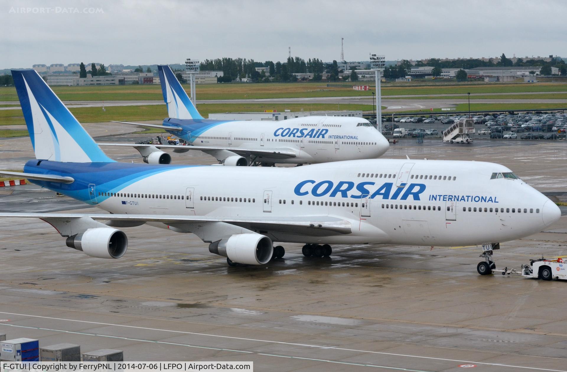 F-GTUI, 1992 Boeing 747-422 C/N 26875, Two in one, Corsair B744