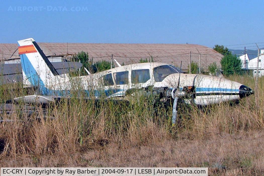 EC-CRY, Piper PA-23-250 C/N 277554041, Piper PA-23-250 Aztec E [27-7554041] Palma-Son Bonet~EC 17/09/2004 Seen here derelict since moved to the fire dump and burnt out.