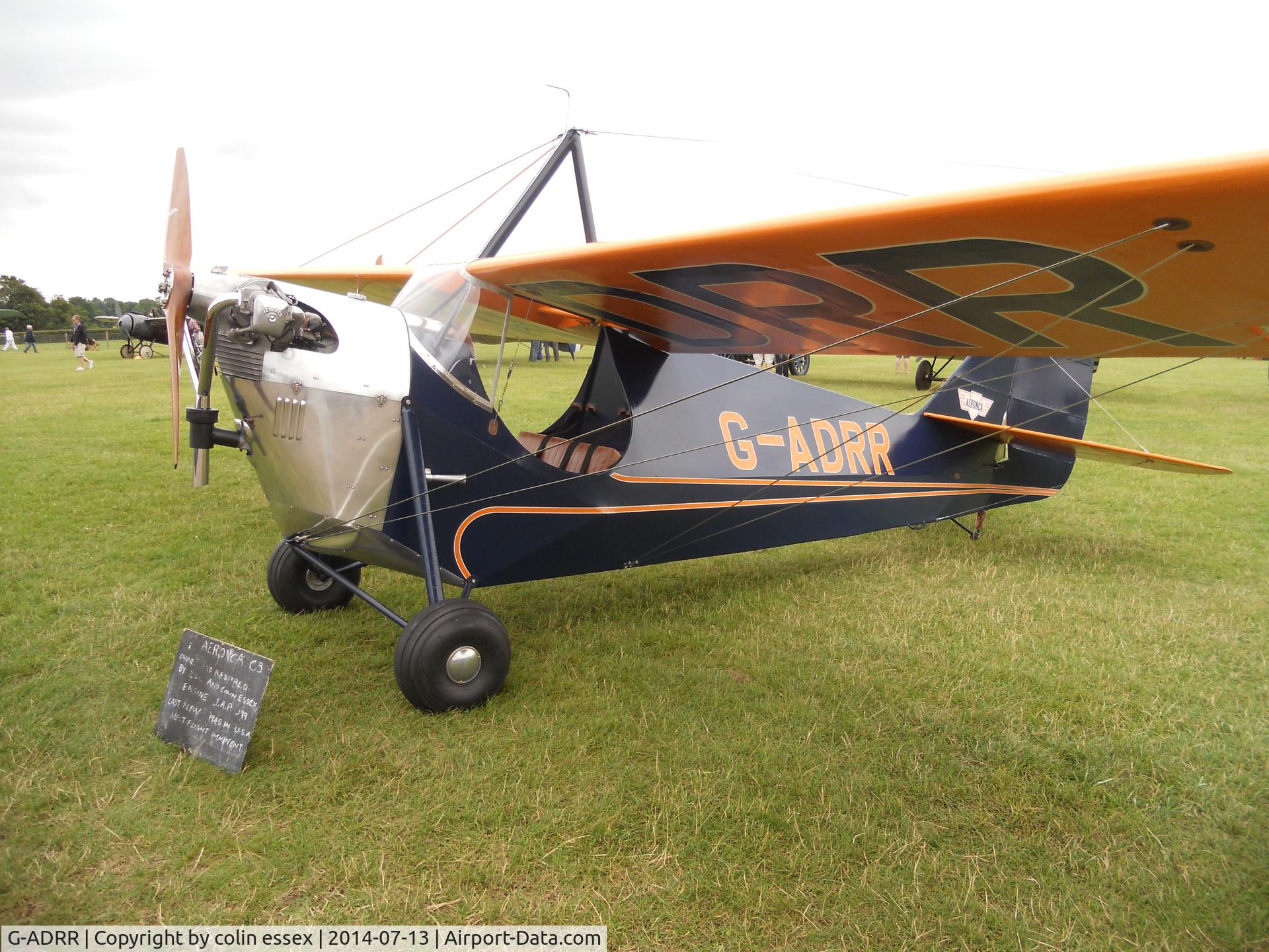 G-ADRR, 1936 Aeronca C-3 Collegian C/N A-734, Aeronca C3 G-ADRR