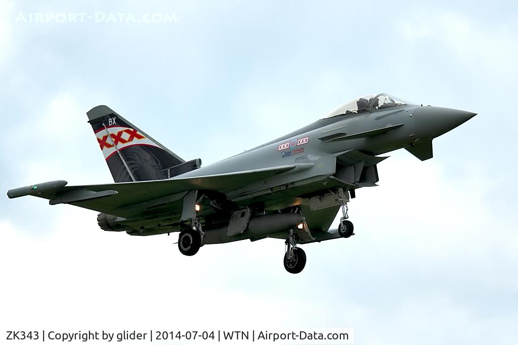 ZK343, 2012 Eurofighter EF-2000 Typhoon FGR4 C/N BS104/380, finals