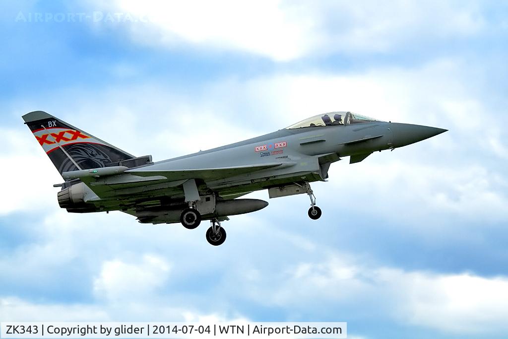 ZK343, 2012 Eurofighter EF-2000 Typhoon FGR4 C/N BS104/380, finals