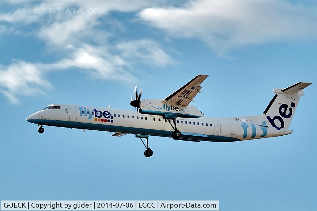 G-JECK, 2005 De Havilland Canada DHC-8-402Q Dash 8 C/N 4113, finals
