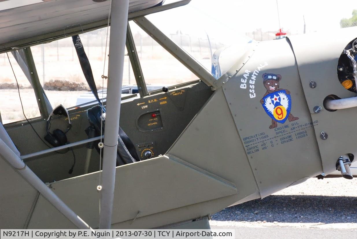 N9217H, 1944 Piper J3C-65 Cub C/N 11721, Cockpit Detail.