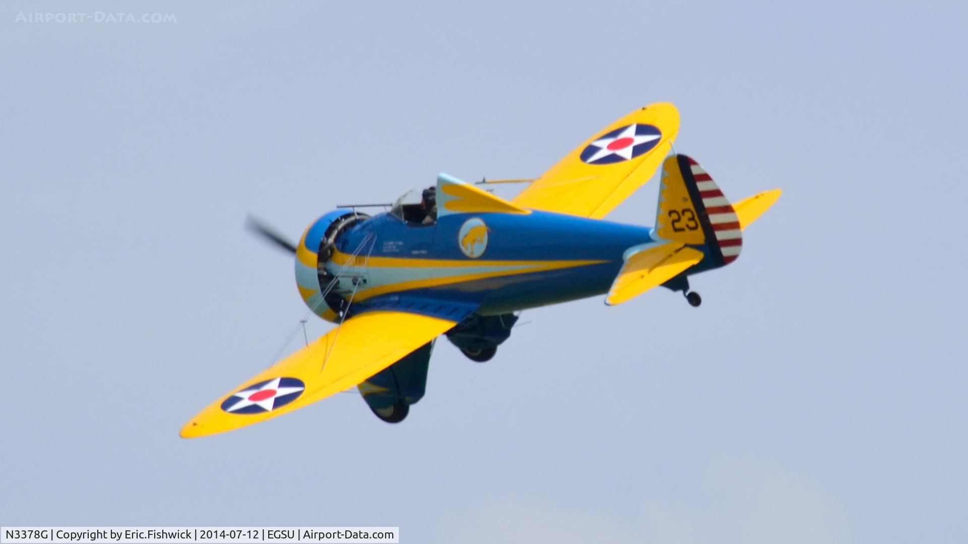 N3378G, 1933 Boeing P-26 Peashooter C/N 33123, 41. N3378G - at The Flying Legends Air Show, IWM Duxford. July,2014.