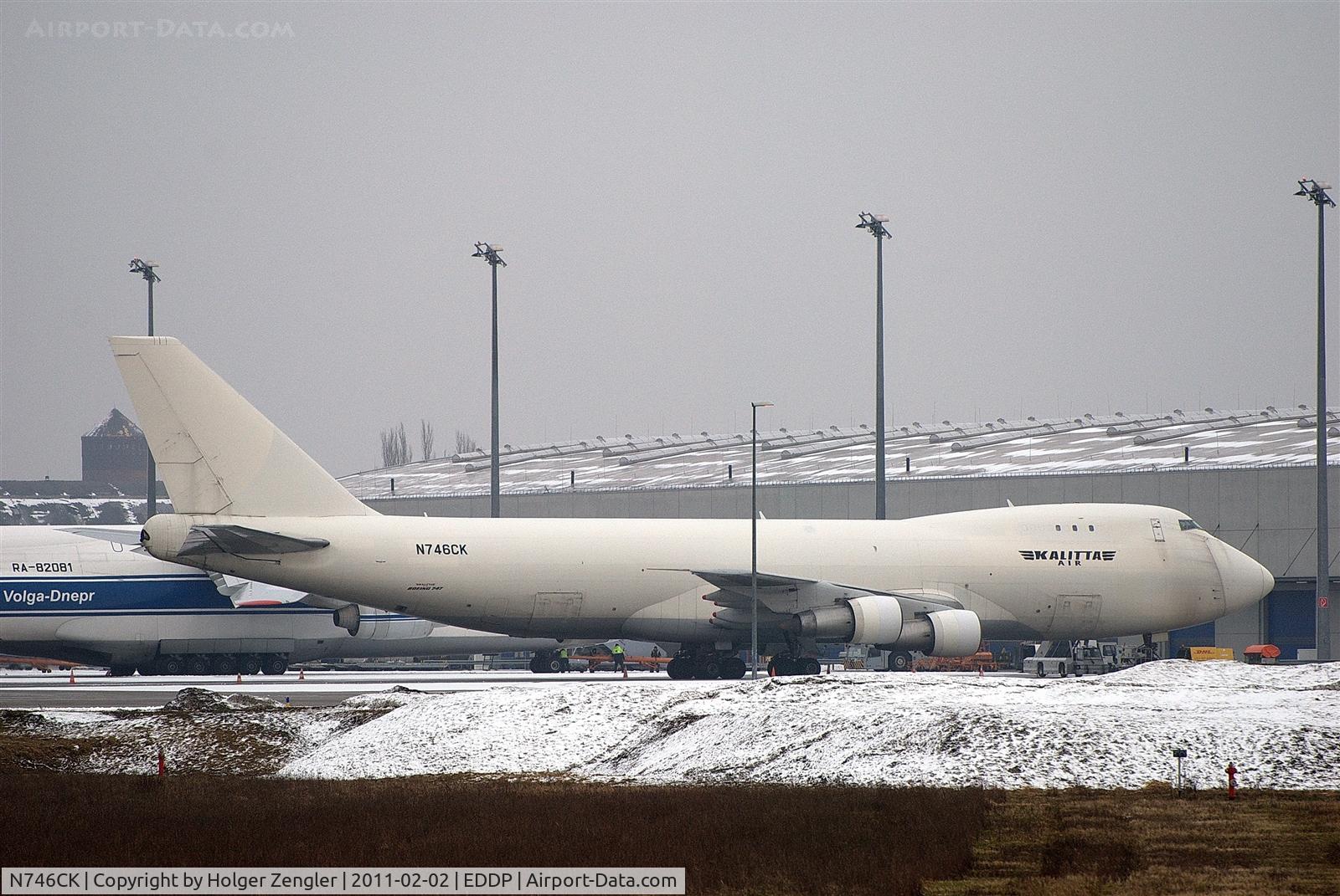 N746CK, 1982 Boeing 747-246F C/N 22989, Snow queen on apron 2...