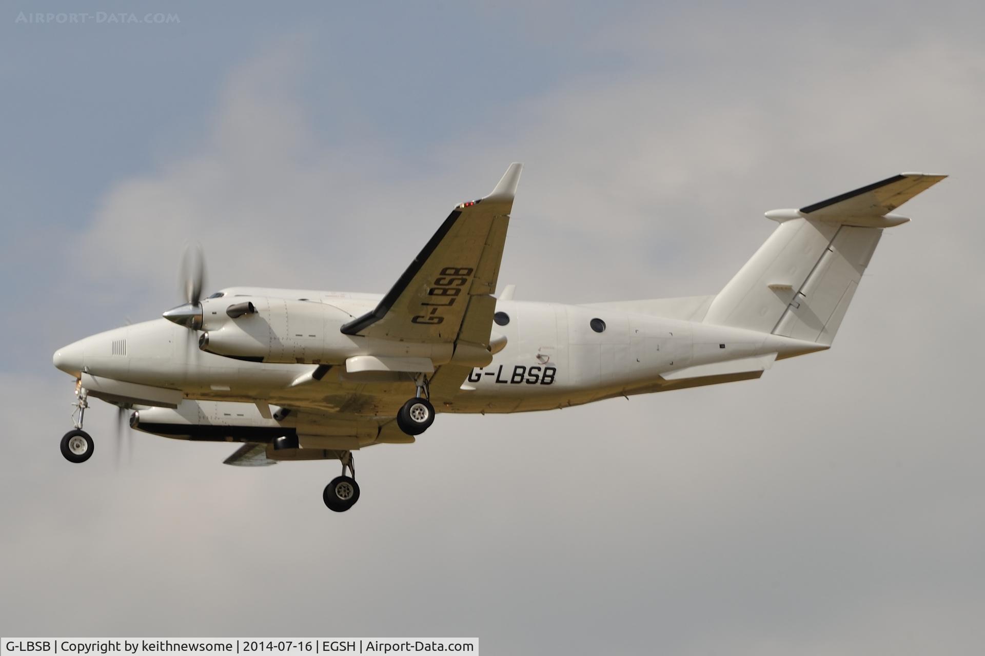 G-LBSB, 2013 Beechcraft 350C Super King Air (B300C) C/N FM-55, Overshooting following ILS approach.