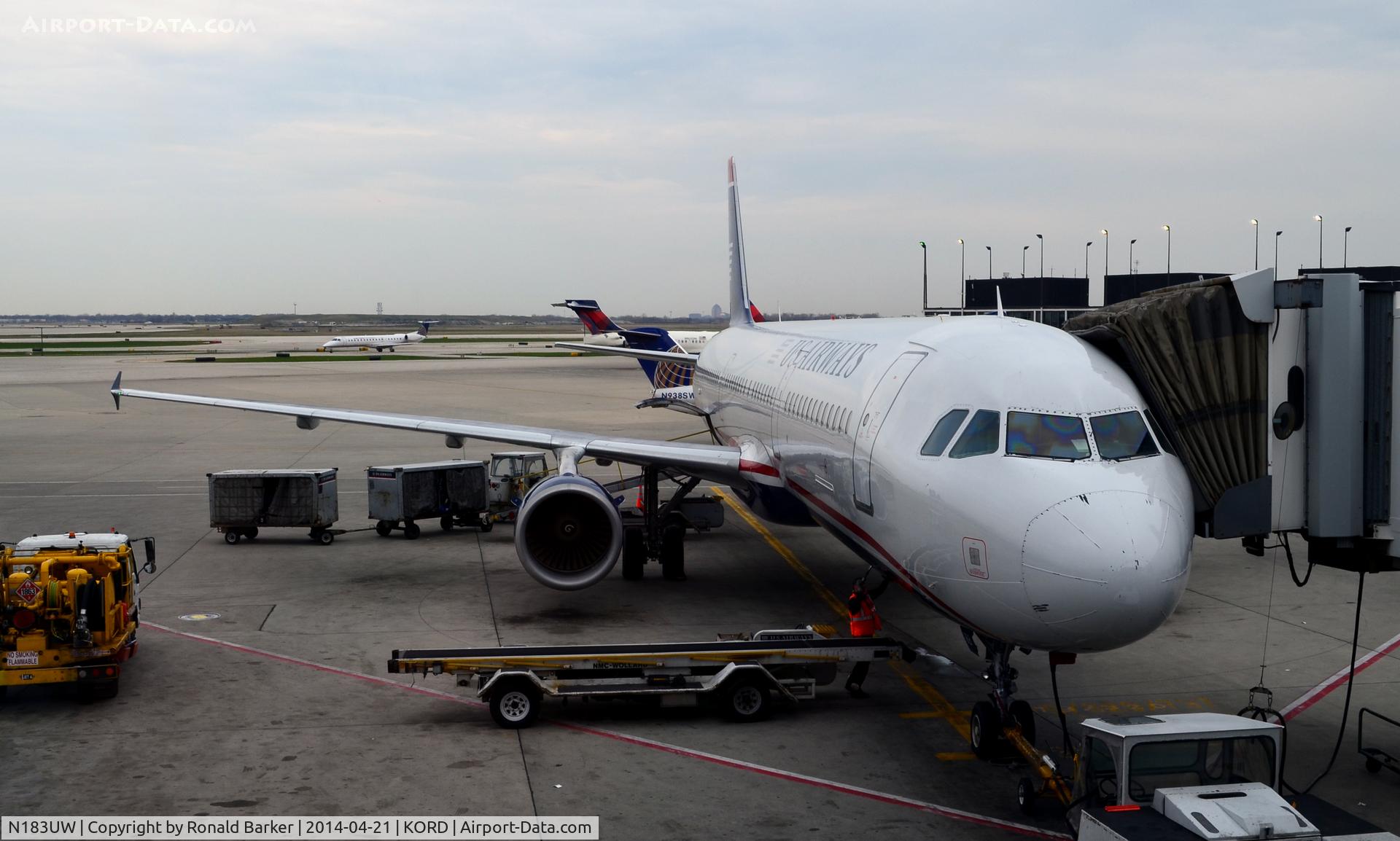 N183UW, 2001 Airbus A321-211 C/N 1539, O'Hare Chicago