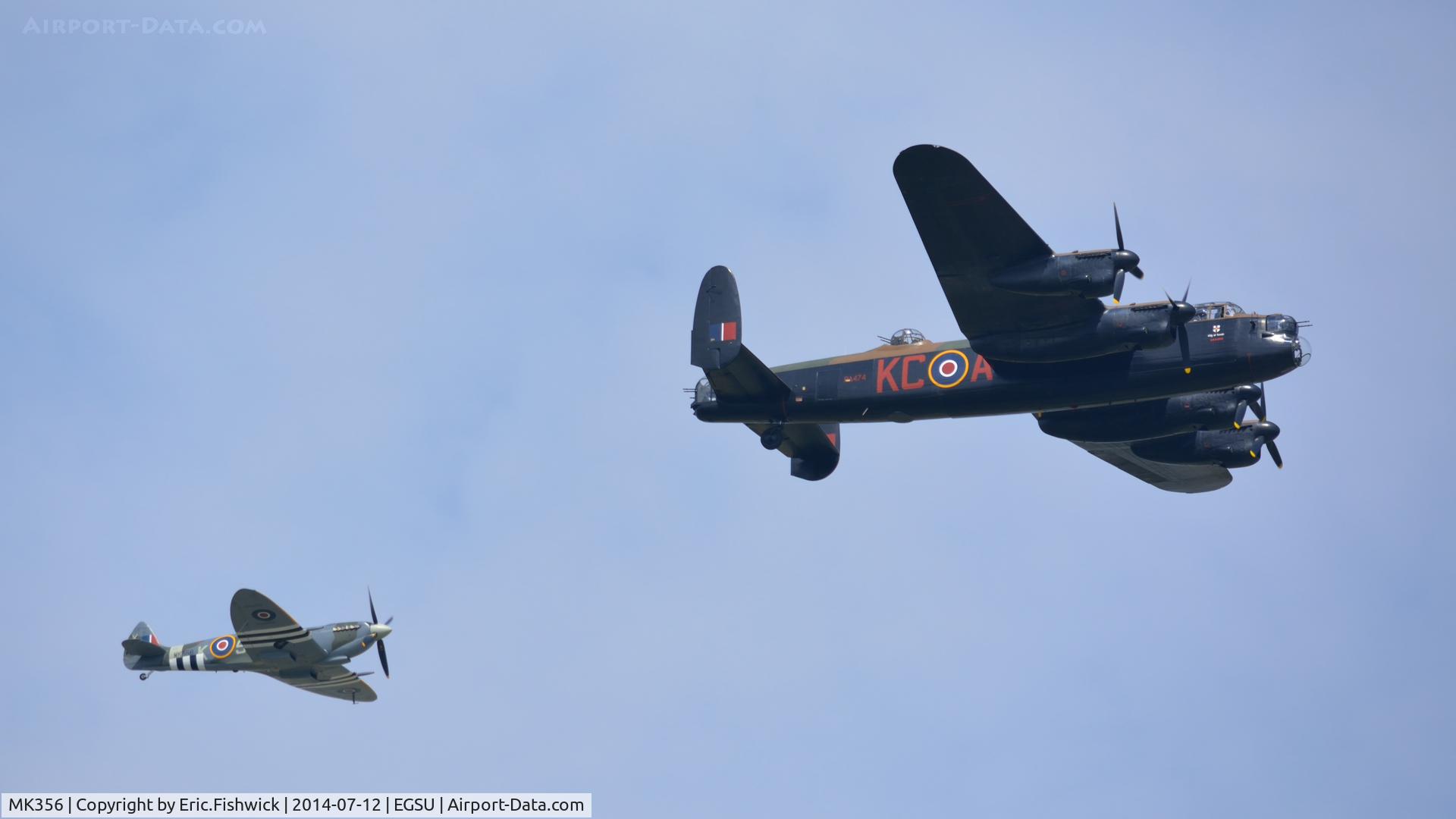 MK356, 1944 Supermarine 361 Spitfire LF.IXc C/N CBAF.IX.1561, 45. MK356 in support at The Flying Legends Air Show, IWM Duxford. July,2014.