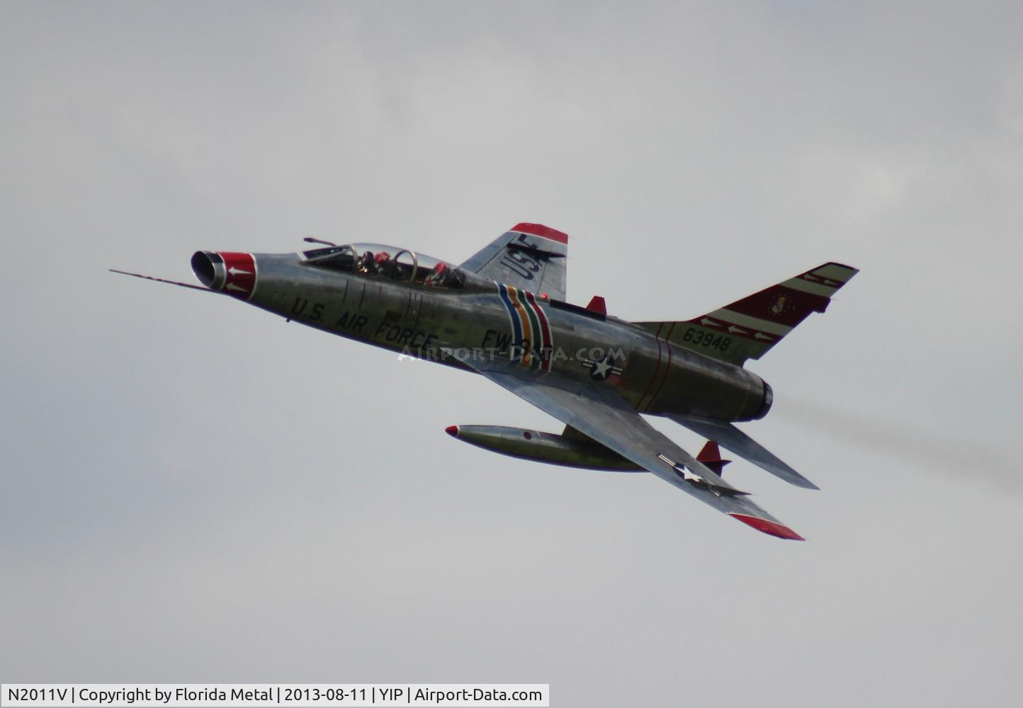 N2011V, 1958 North American F-100F Super Sabre C/N 243-224, F-100F Super Sabre