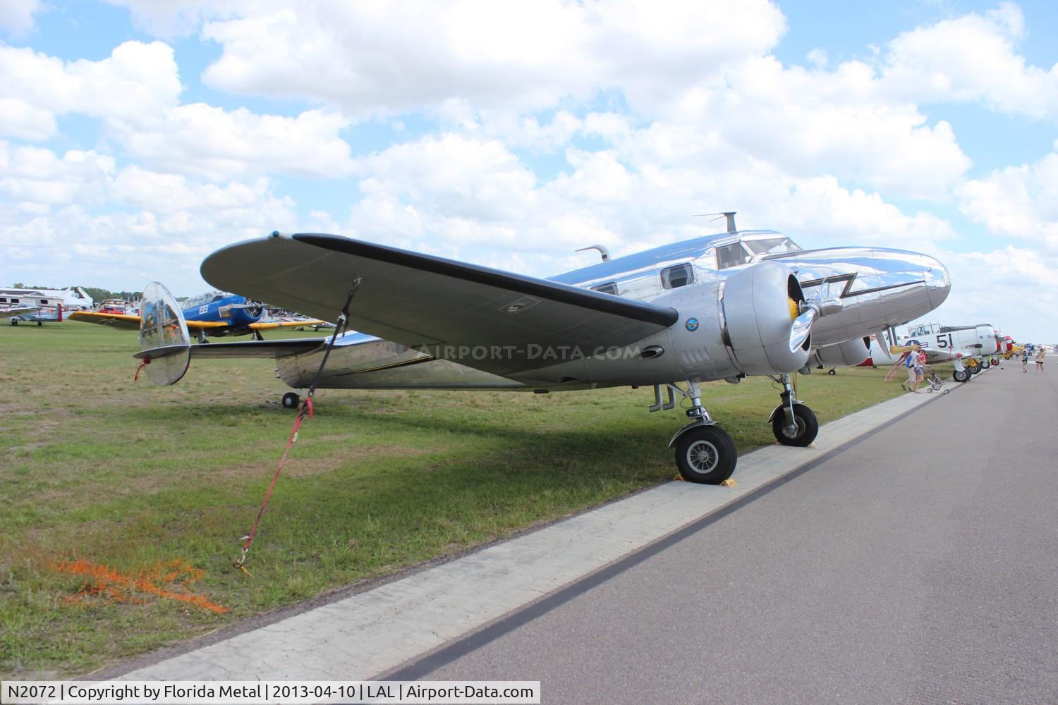 N2072, 1936 Lockheed 12A Electra Junior C/N 1208, Lockheed 12A Electra Jr
