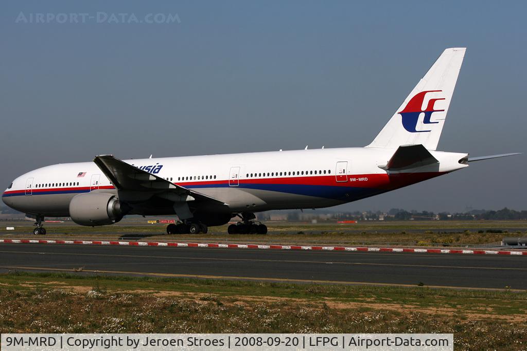 9M-MRD, 1997 Boeing 777-2H6/ER C/N 28411, crashed 17-7-2014 in Ukraine.
MH17 departed from Amsterdam for the flight to Kuala Lumper.
This aircraft made it's first flight at 17-07-1997. Exactly 17 years flew this aircraft.