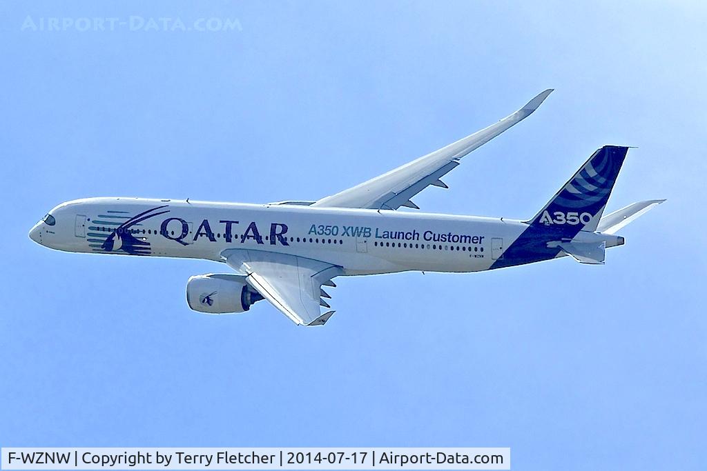 F-WZNW, 2013 Airbus A350-941 C/N 004, 2013 Airbus A350-941, c/n: 004 displays over the Rolls Royce factory in Derby