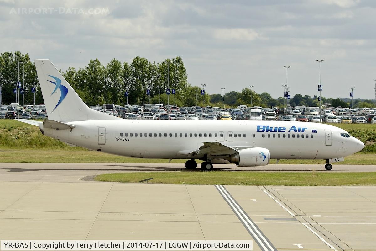 YR-BAS, 1992 Boeing 737-430 C/N 27007, Blue Air 737 at Luton