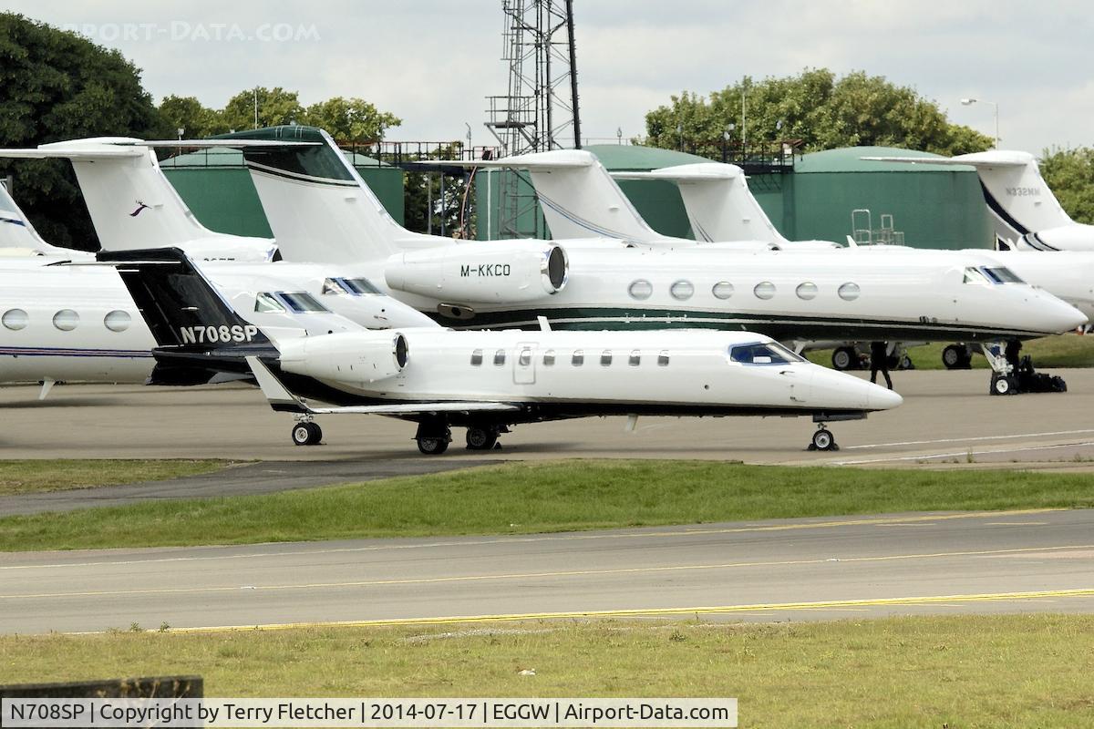 N708SP, 1999 Learjet 45 C/N 014, 1999 Learjet Inc 45, c/n: 014 at Luton
