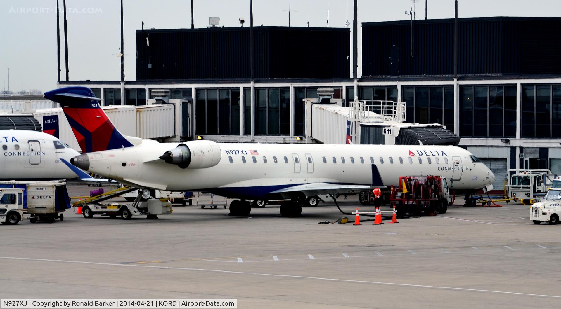N927XJ, 2008 Bombardier CRJ-900ER (CL-600-2D24) C/N 15188, Gate E11  O'Hare