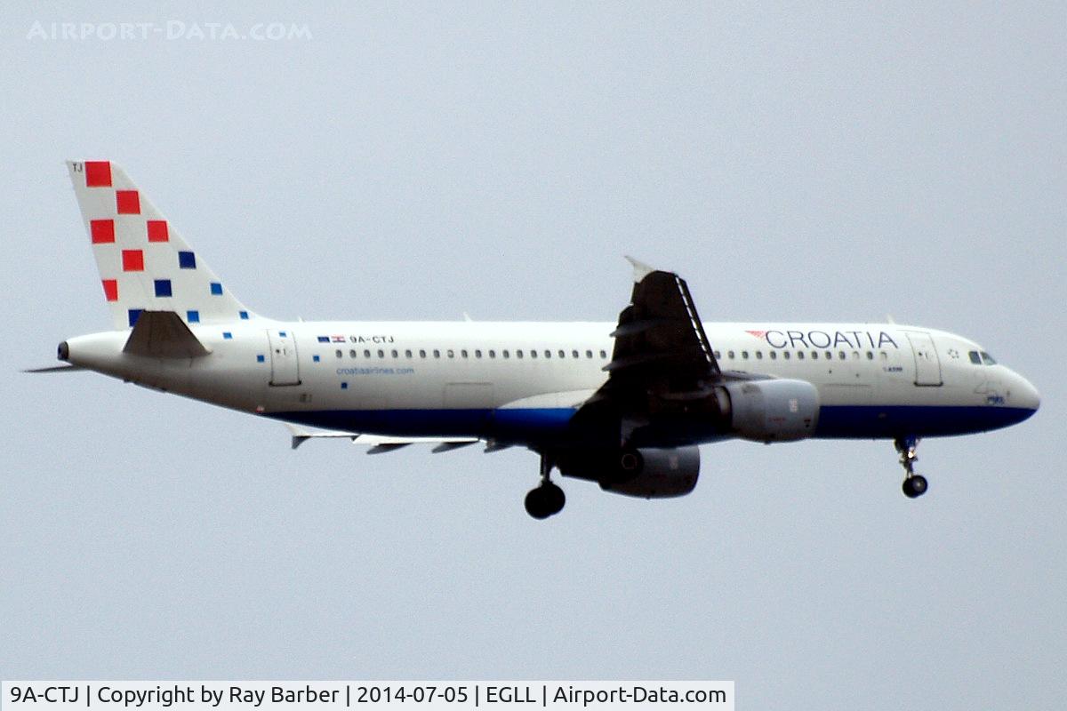 9A-CTJ, 1999 Airbus A320-214 C/N 1009, Airbus A320-214 [1009] (Croatia Airlines) Home~G 05/07/2014 On approach 27L.