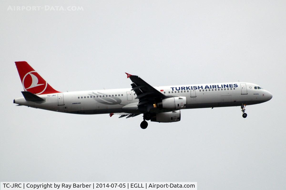 TC-JRC, 2006 Airbus A321-231 C/N 2999, Airbus A321-231 [2999] (THY Turkish Airlines) Home~G 05/07/2014. On approach 27L.