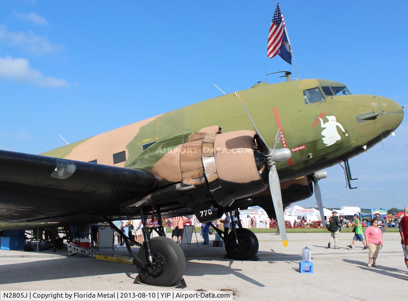 N2805J, 1944 Douglas DC3C-R-1830-90C C/N 20835, AC-47 at Thunder Over Michigan