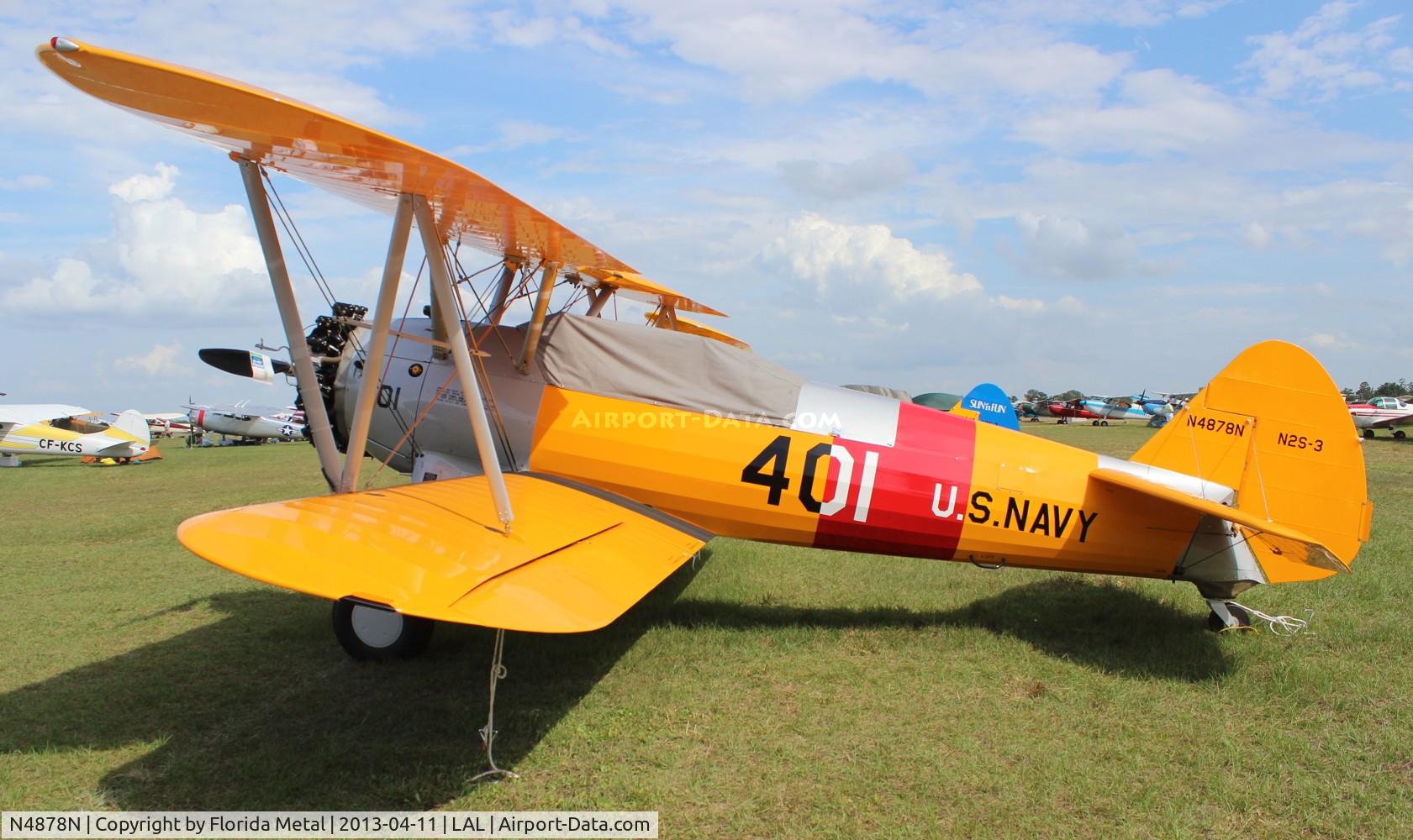 N4878N, 1942 Boeing E75 C/N 75-5675, Stearman N2S-3