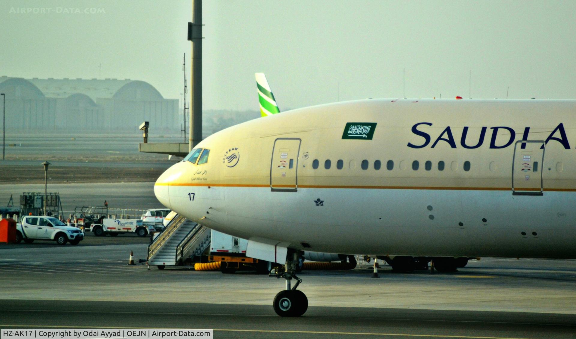 HZ-AK17, 2013 Boeing 777-368/ER C/N 41054, Taxi out to takeoff From Jeddah