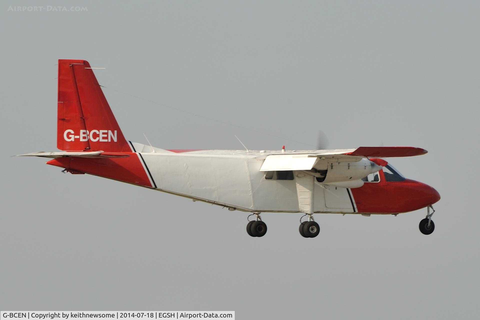 G-BCEN, 1974 Britten-Norman BN-2A-26 Islander C/N 403, Return Visitor.
