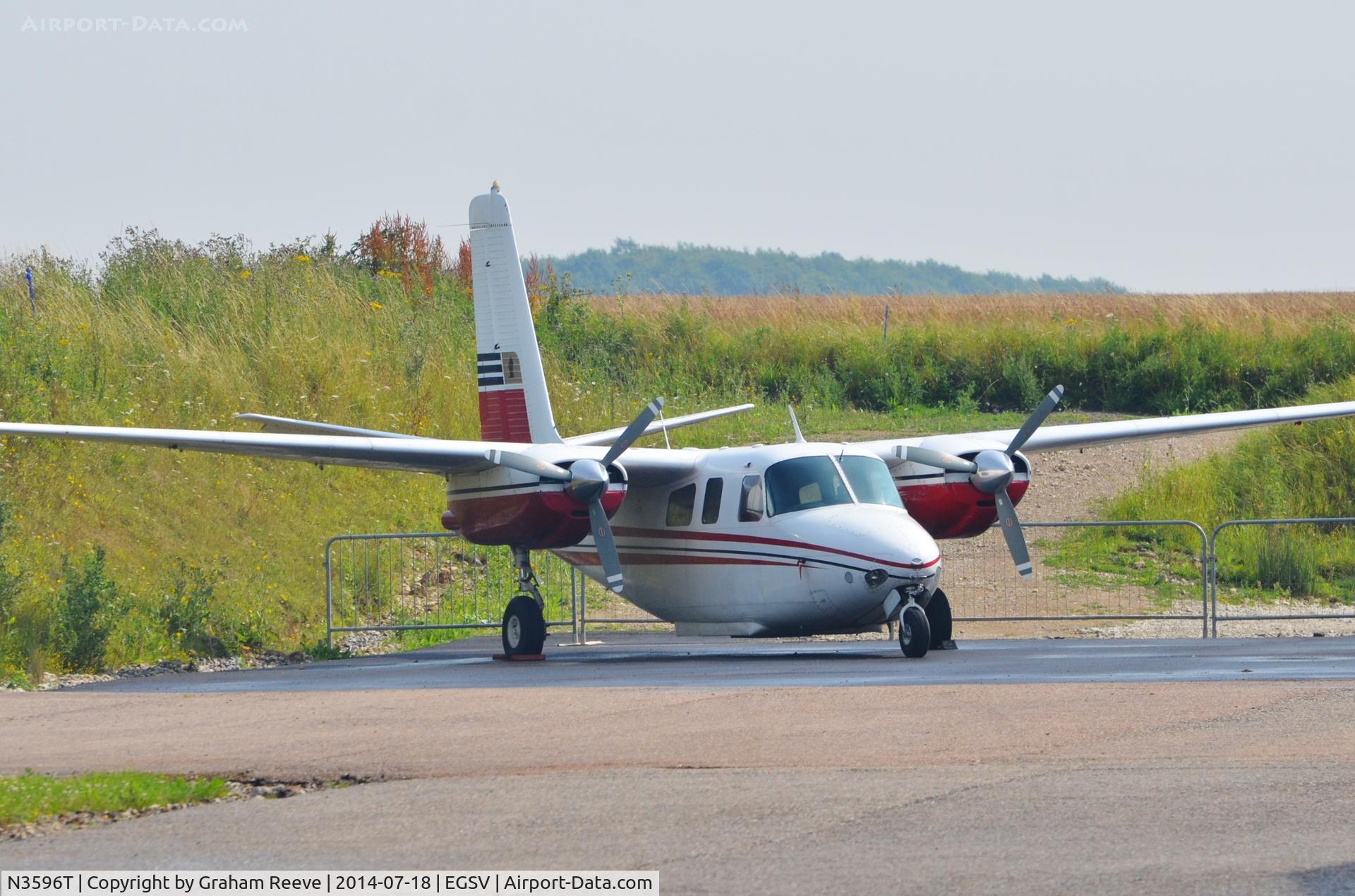 N3596T, 1959 Aero Commander 500 C/N 752, Parked at Old Buckenham.
