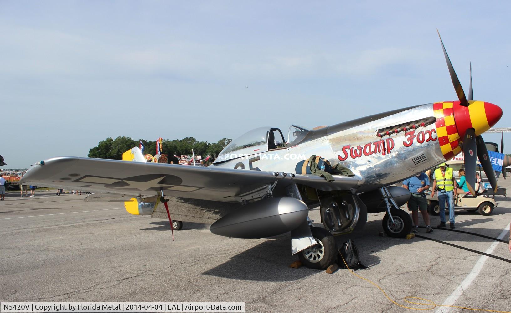 N5420V, 1944 North American/aero Classics P-51D C/N 44-74202, P-51D Swamp Fox