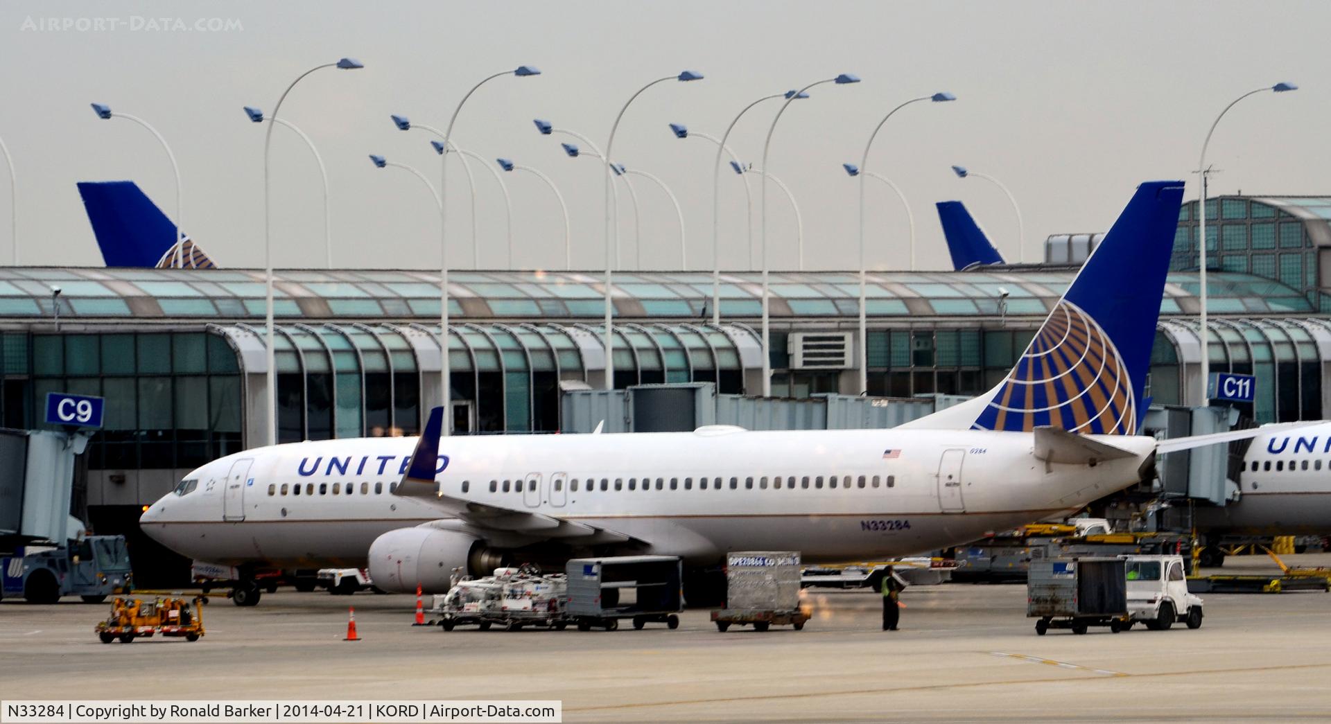 N33284, 2004 Boeing 737-824 C/N 31635, Gate C9 O'Hare
