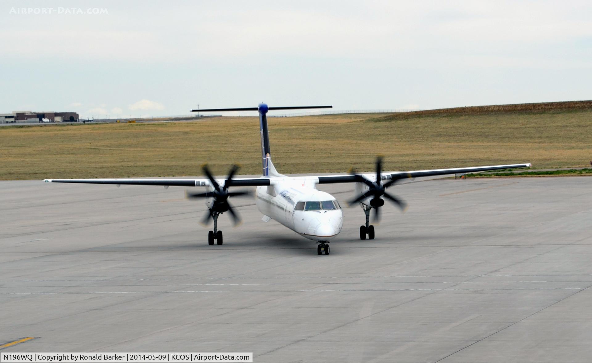 N196WQ, 2008 Bombardier DHC-8-402 Dash 8 C/N 4196, Taxi Colorado Springs