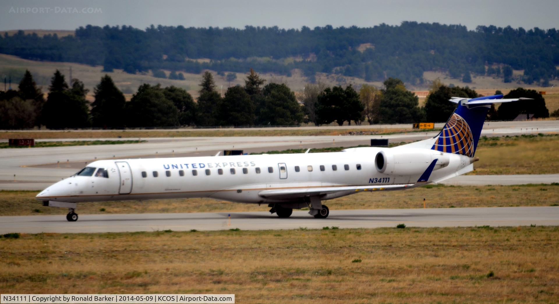 N34111, 2002 Embraer ERJ-145XR (EMB-145XR) C/N 145659, Taxi COS