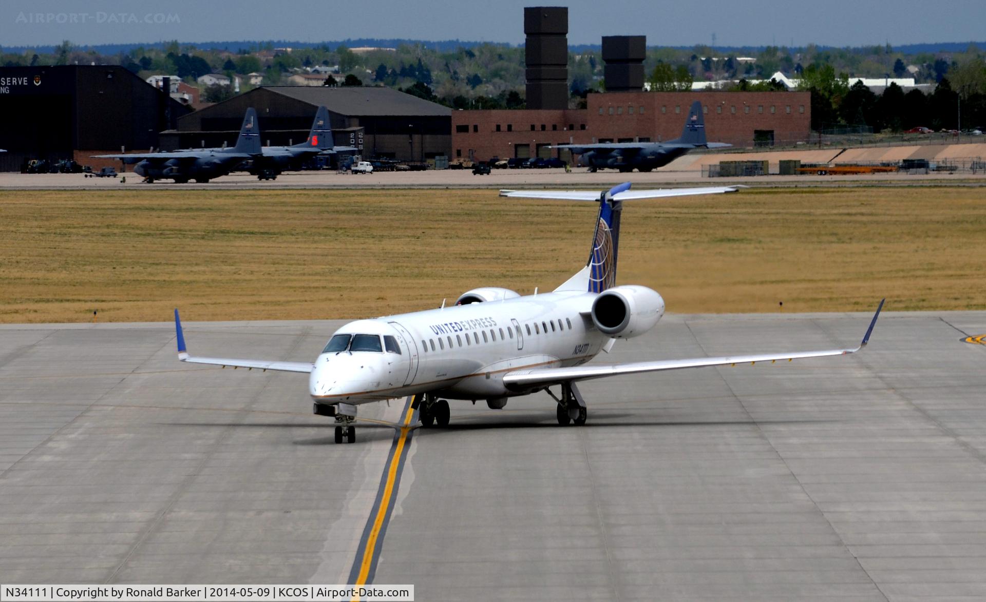 N34111, 2002 Embraer ERJ-145XR (EMB-145XR) C/N 145659, Taxi COS