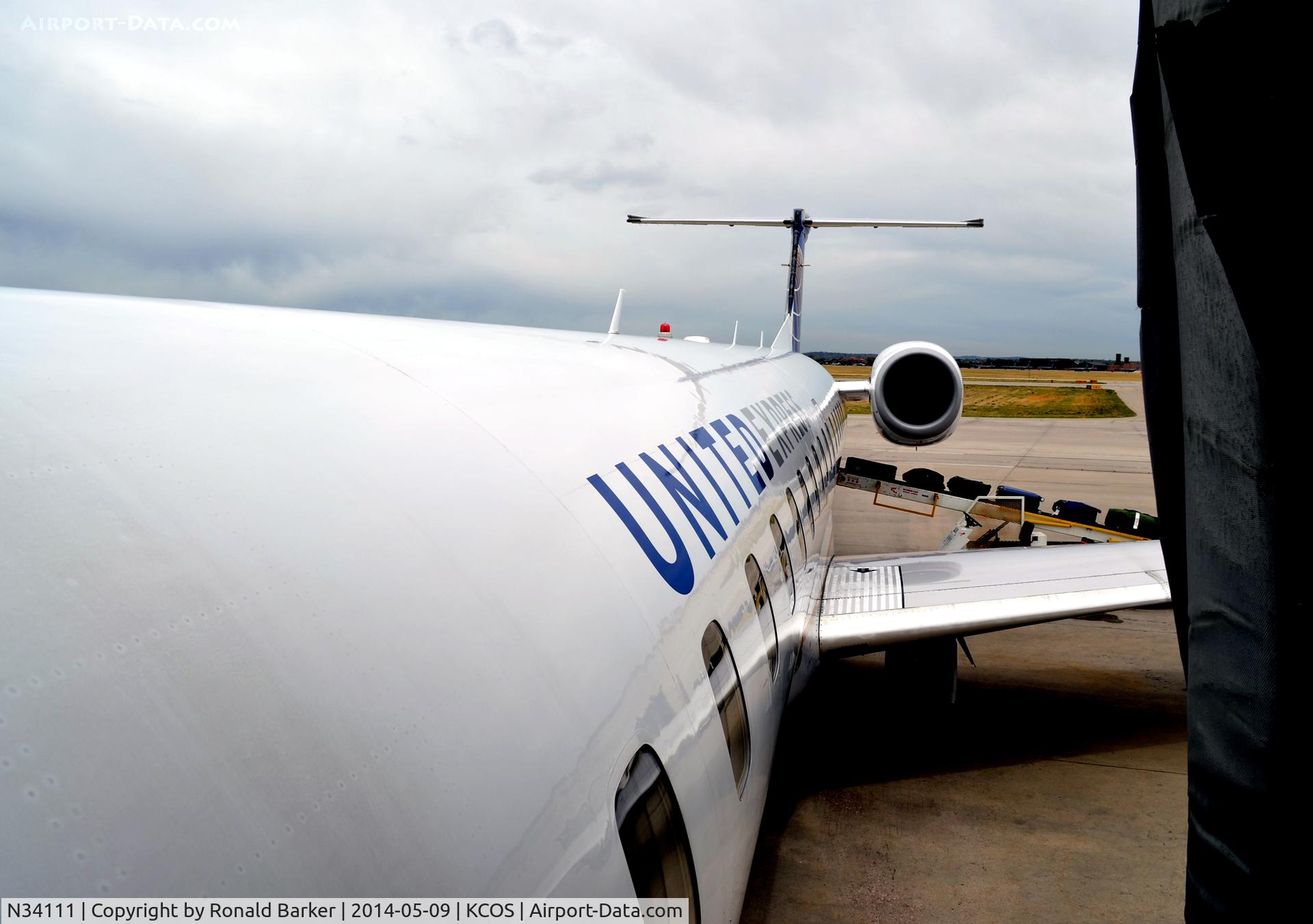 N34111, 2002 Embraer ERJ-145XR (EMB-145XR) C/N 145659, Boarding COS