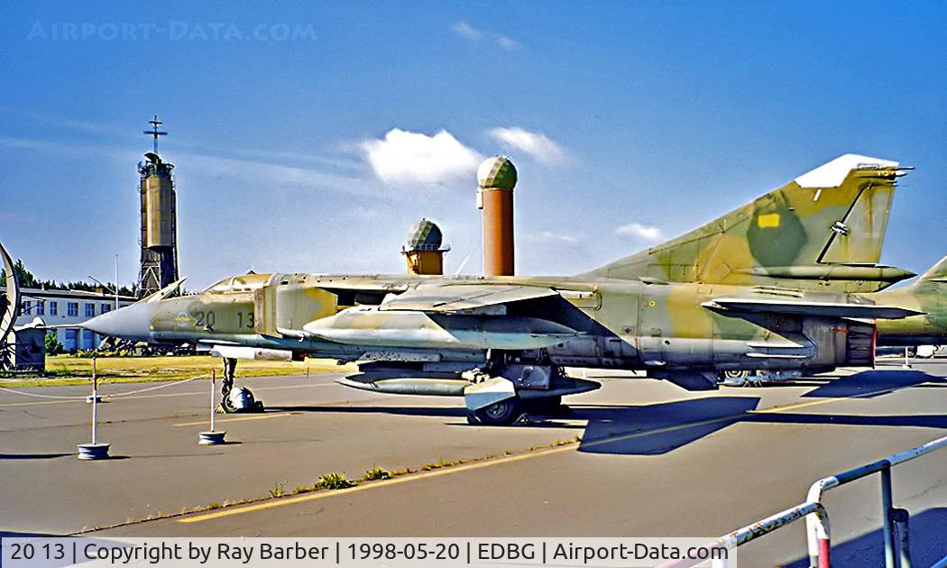 20 13, Mikoyan-Gurevich MiG-23ML C/N 0390324624, Mikoyan-Gurevich MiG-23ML Flogger [0390324624] (German Air Force) Berlin-Gatow~D 20/05/1998