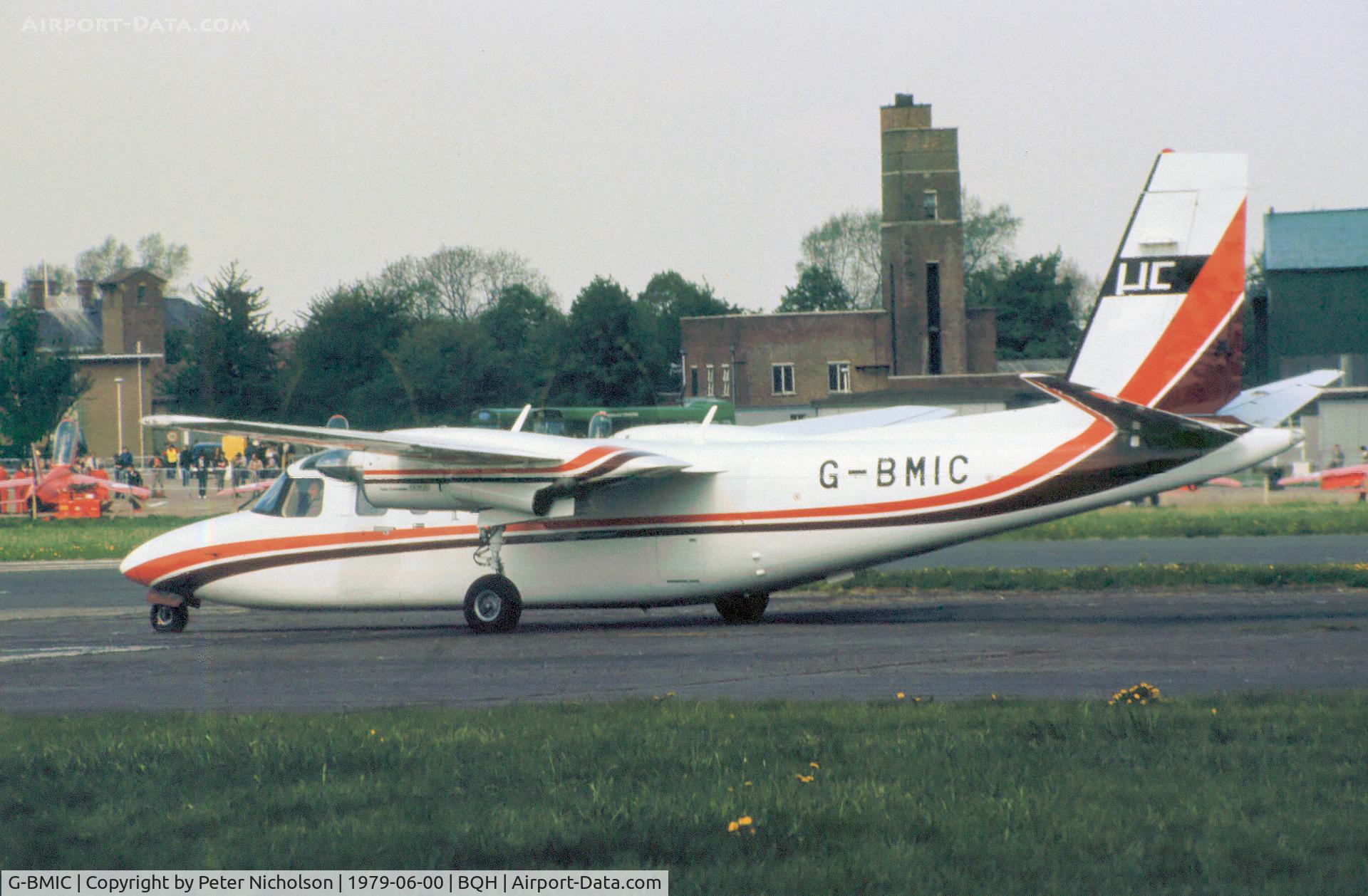 G-BMIC, 1978 Rockwell 690B Turbo Commander C/N 11437, This Rockwell 690B Turbo Commander was seen at Biggin Hill in the Summer of 1979.