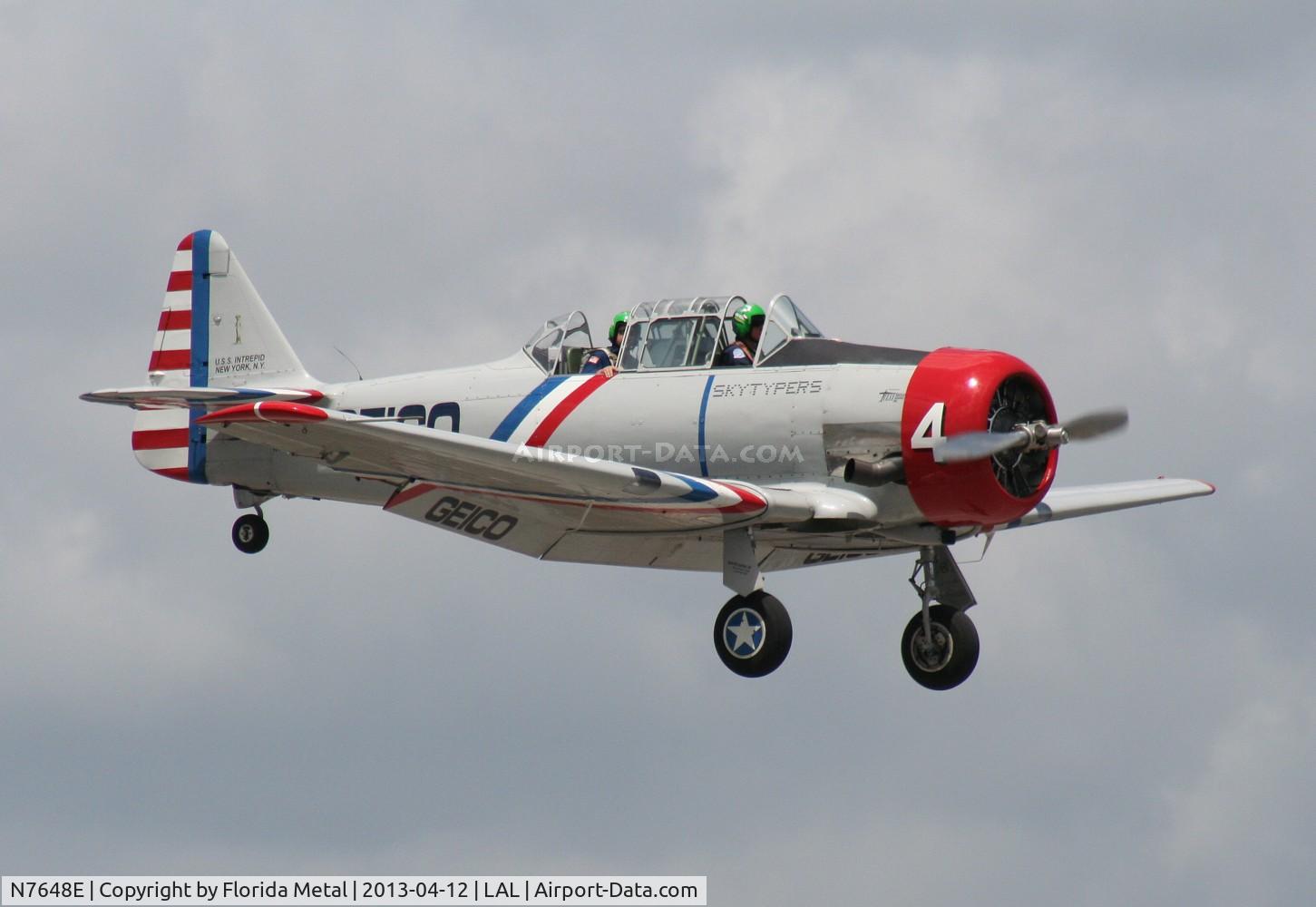 N7648E, 1942 North American SNJ-3 Texan C/N 78-6987, Geico SNJ-3