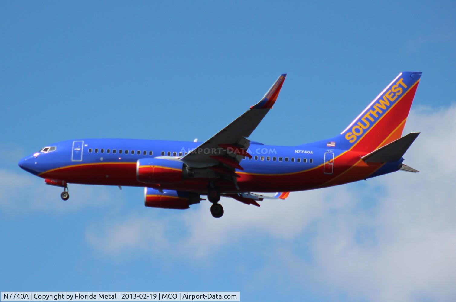 N7740A, 2007 Boeing 737-7BD C/N 33927, Southwest 737-700