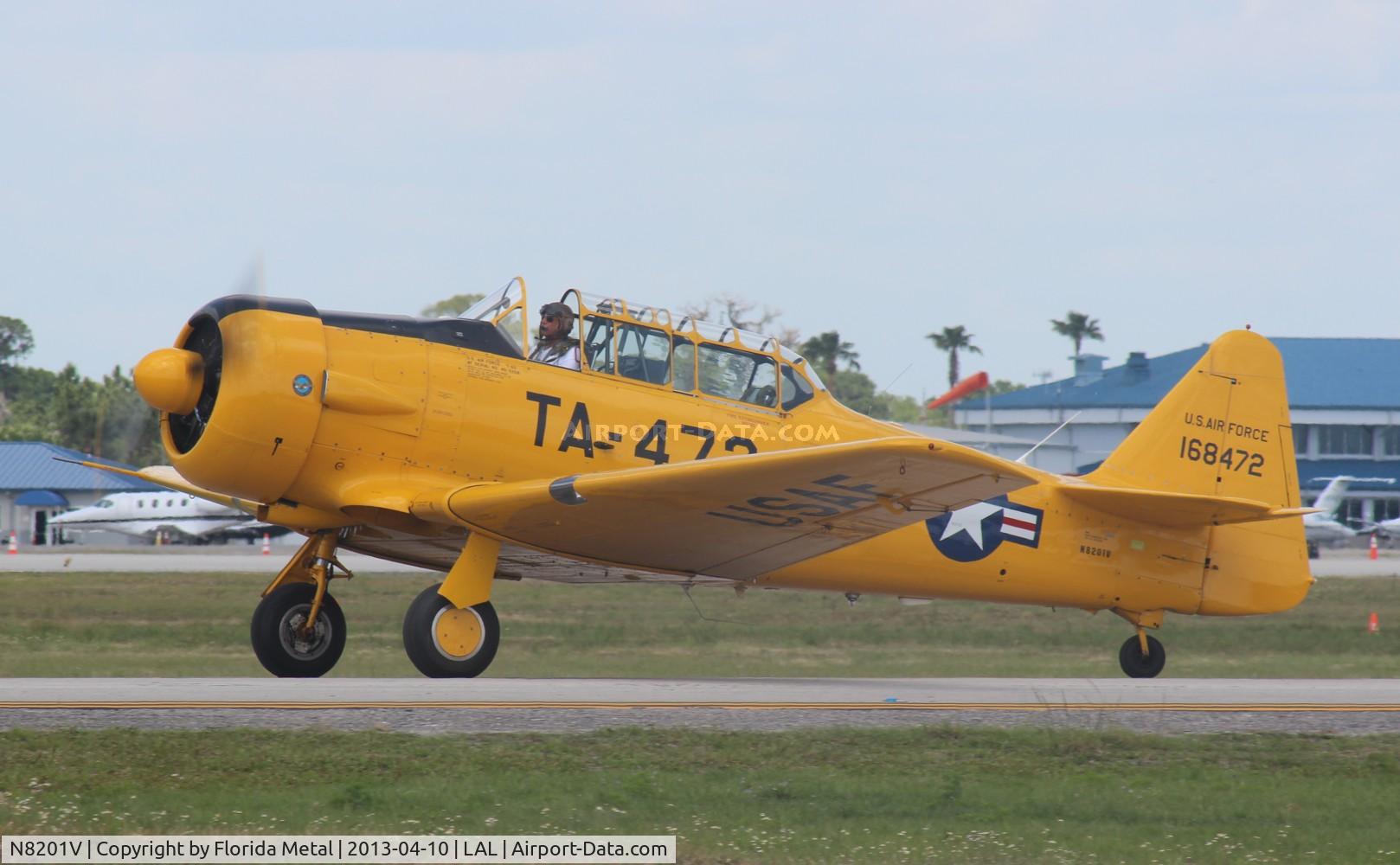 N8201V, North American T-6G Texan C/N 168-472, T-6G at Sun N Fun