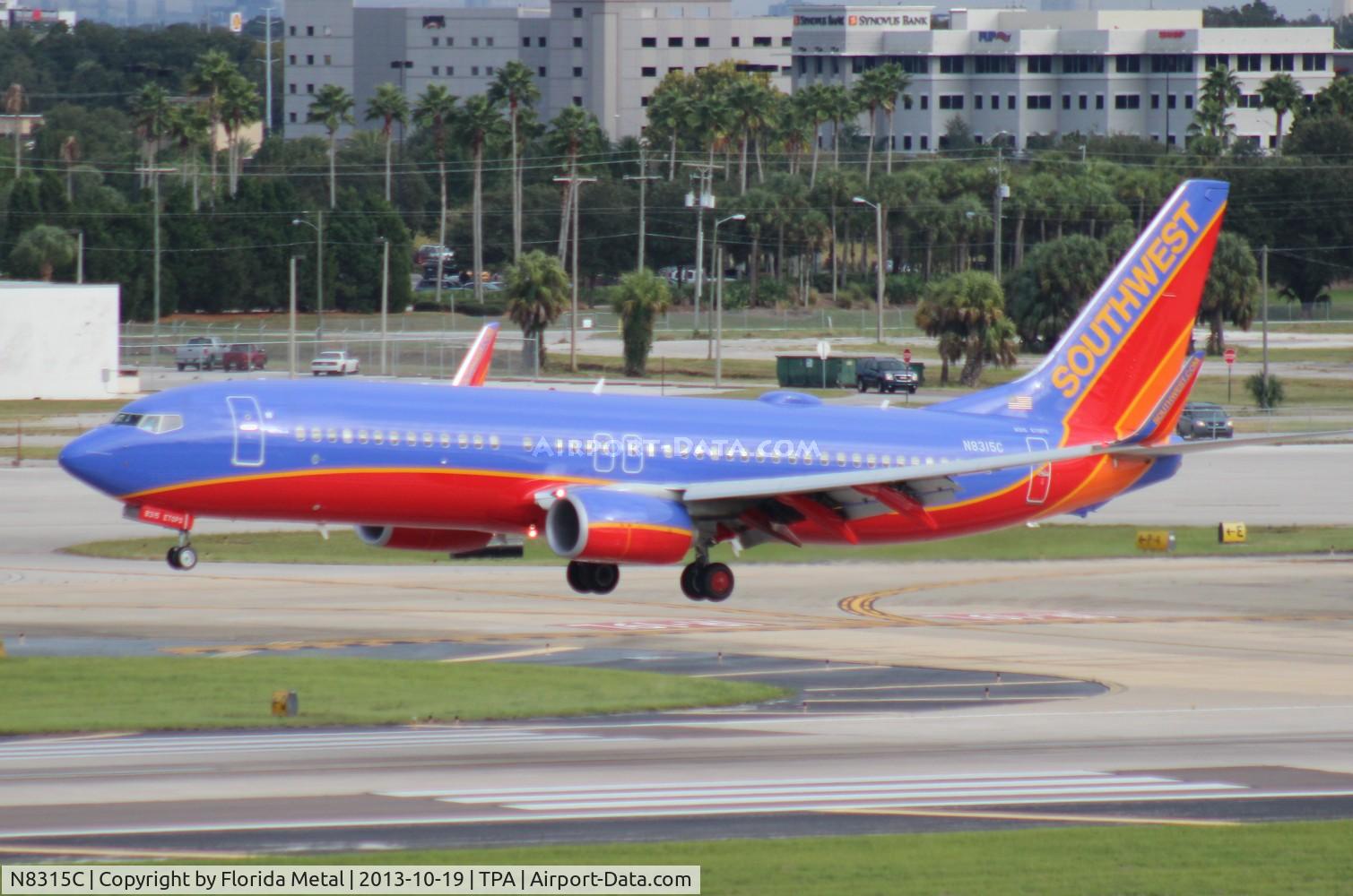 N8315C, 2012 Boeing 737-8H4 C/N 38811, Southwest 737-800