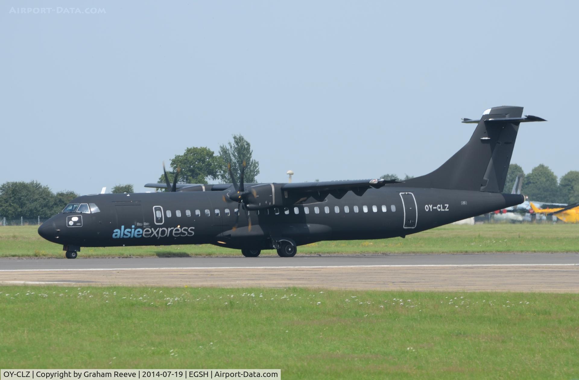 OY-CLZ, 2008 ATR 72-212A C/N 818, About to depart.