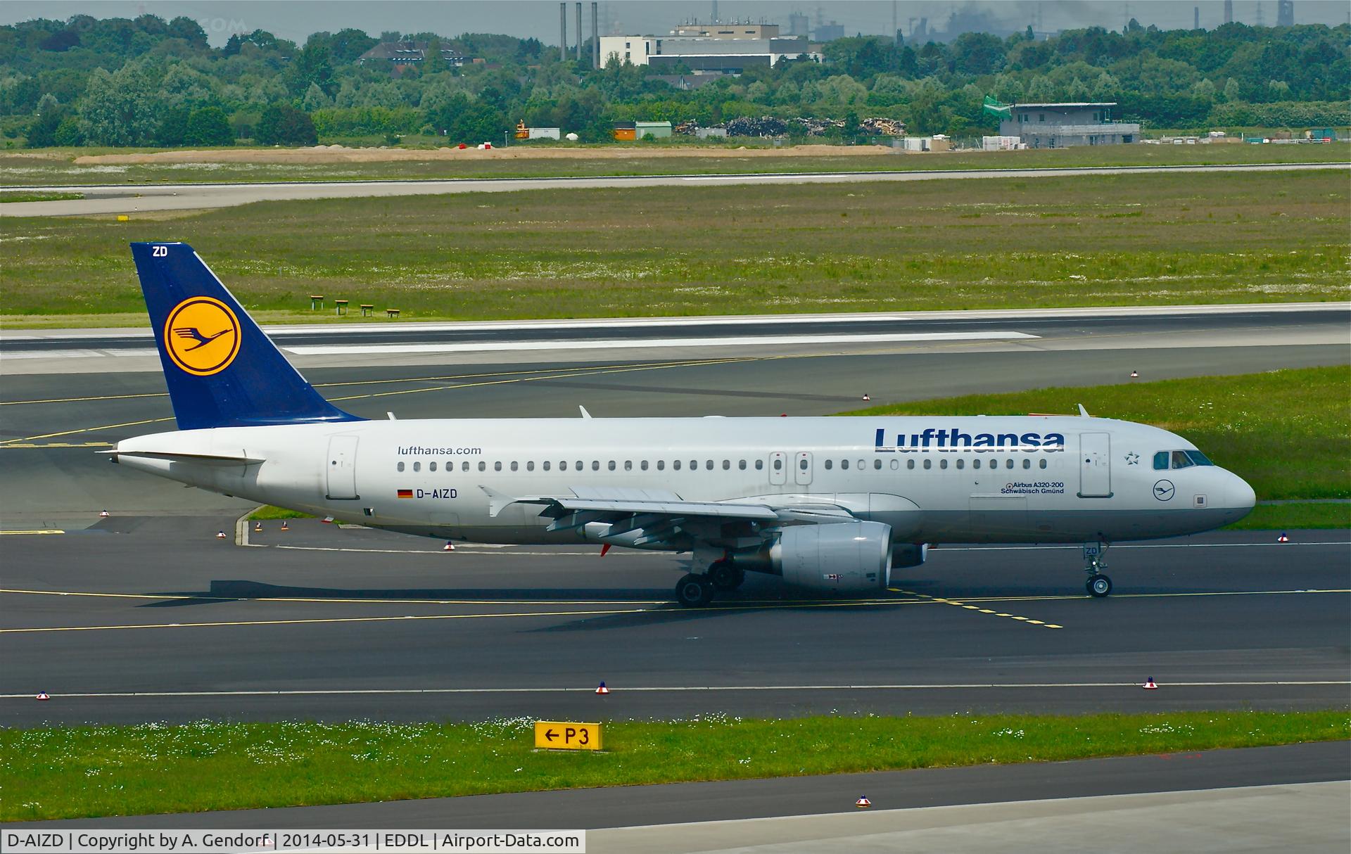 D-AIZD, 2010 Airbus A320-214 C/N 4191, Lufthansa, is here at Düsseldorf Int'l(EDDL)